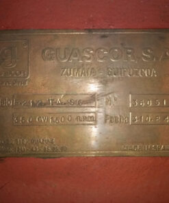 Alternative view of Block Guascor, 350CV, 1500RPM, 8 cilindros. Modelo E212 TA SG Nº36051.