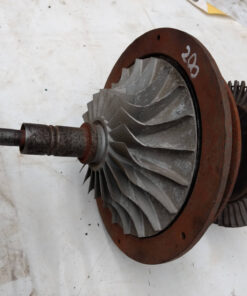 Eje turbo con alabes y turbina 200 VTR