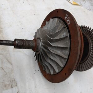 Eje turbo con alabes y turbina 200 VTR