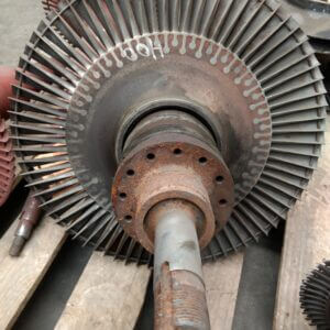 Eje turbo con alabes 400