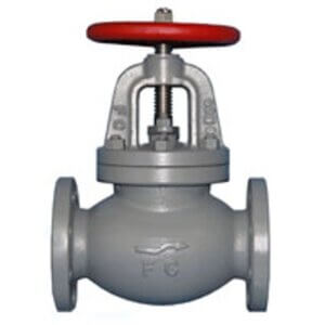 Alternative view of Válvula globo recta sin retención, cuerpo acero, 10K presión, Ø65mm a Ø200mm