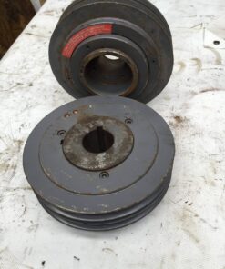 Poleas p/2 correas, V; eje 1-3/4; Øe220"