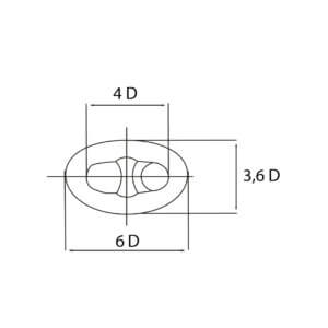 Alternative view of Cadena con contrete, con certificado de clase internacional IACS, Largo 27,5m. Diámetro nominal: de Ø16mm a Ø54mm