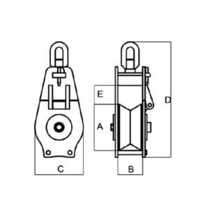 Alternative view of Pasteca tangón de abrir, SWL 5tn; SWL 8tn; SWL 12tn