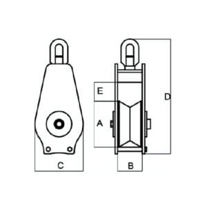 Alternative view of Pasteca tangón fija, SWL 5tn; SWL 8tn; SWL 12tn