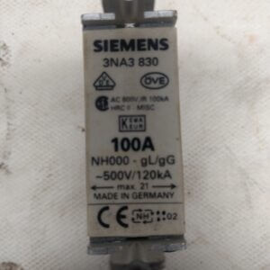 Fusibles Siemens N4000-gl/gG 100A