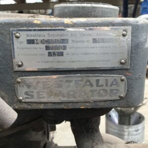 Alternative view of Purificadora Westfalia MDC 10115 incompleta