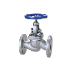 Válvula globo en recta con/sin retención, cuerpo acero, medidas Ø65mm a 300mm, norma DIN